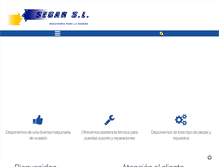 Tablet Screenshot of maquinariasegar.com